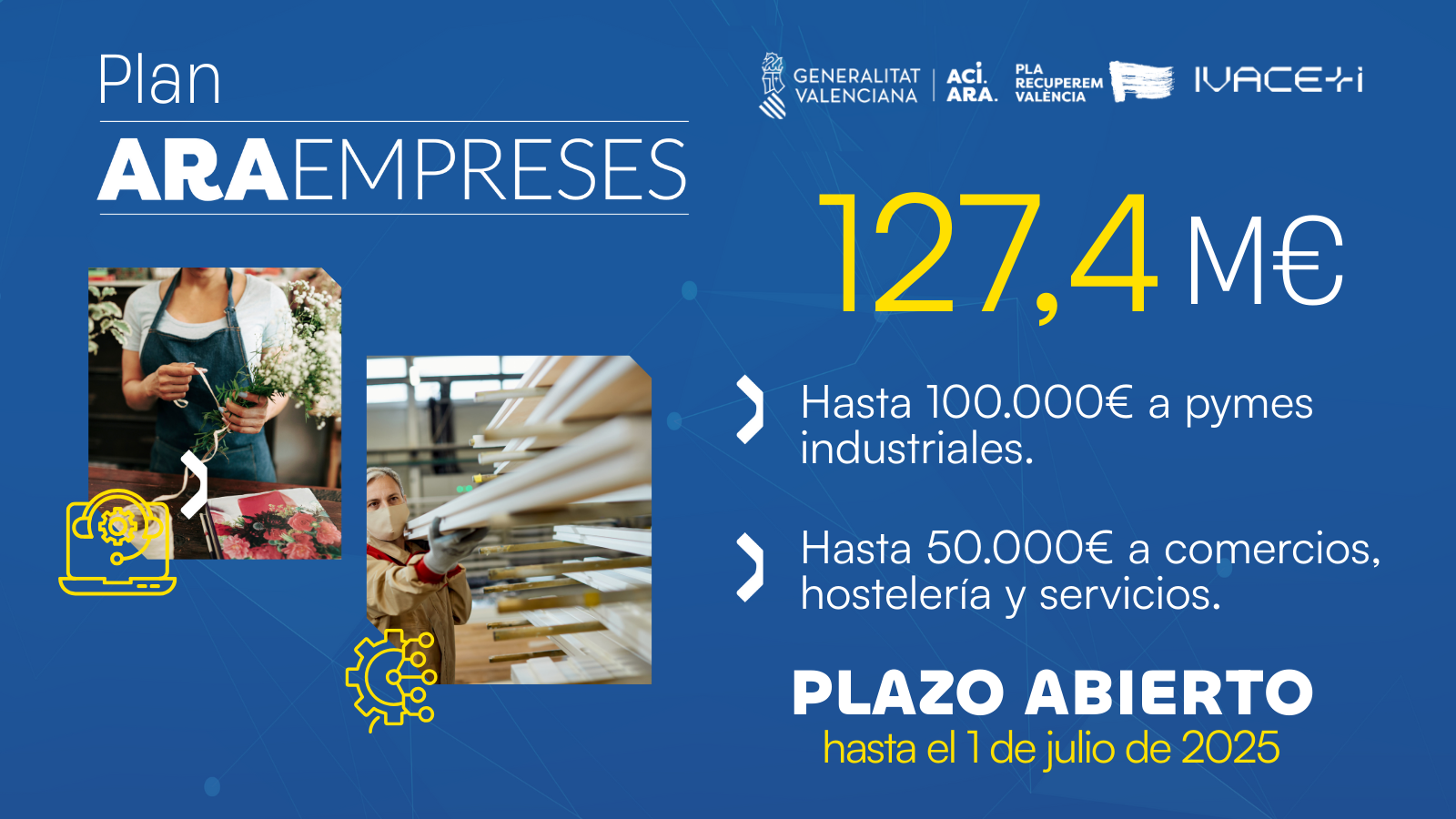 Plan Ara Empreses: ayudas directas a empresas dañadas por la dana para recuperar la industria, el comercio y la hostelería